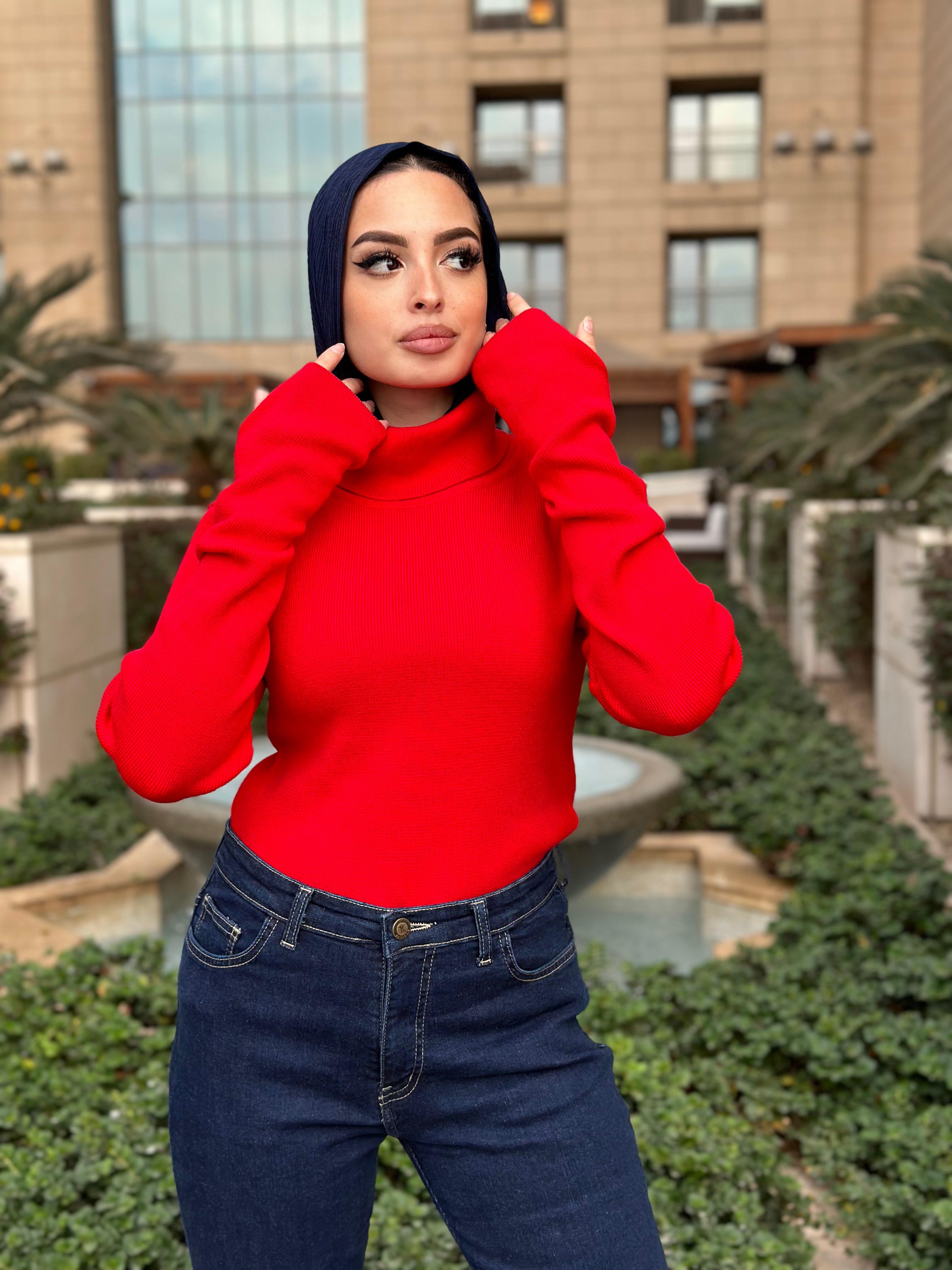 New Turtle Neck Red