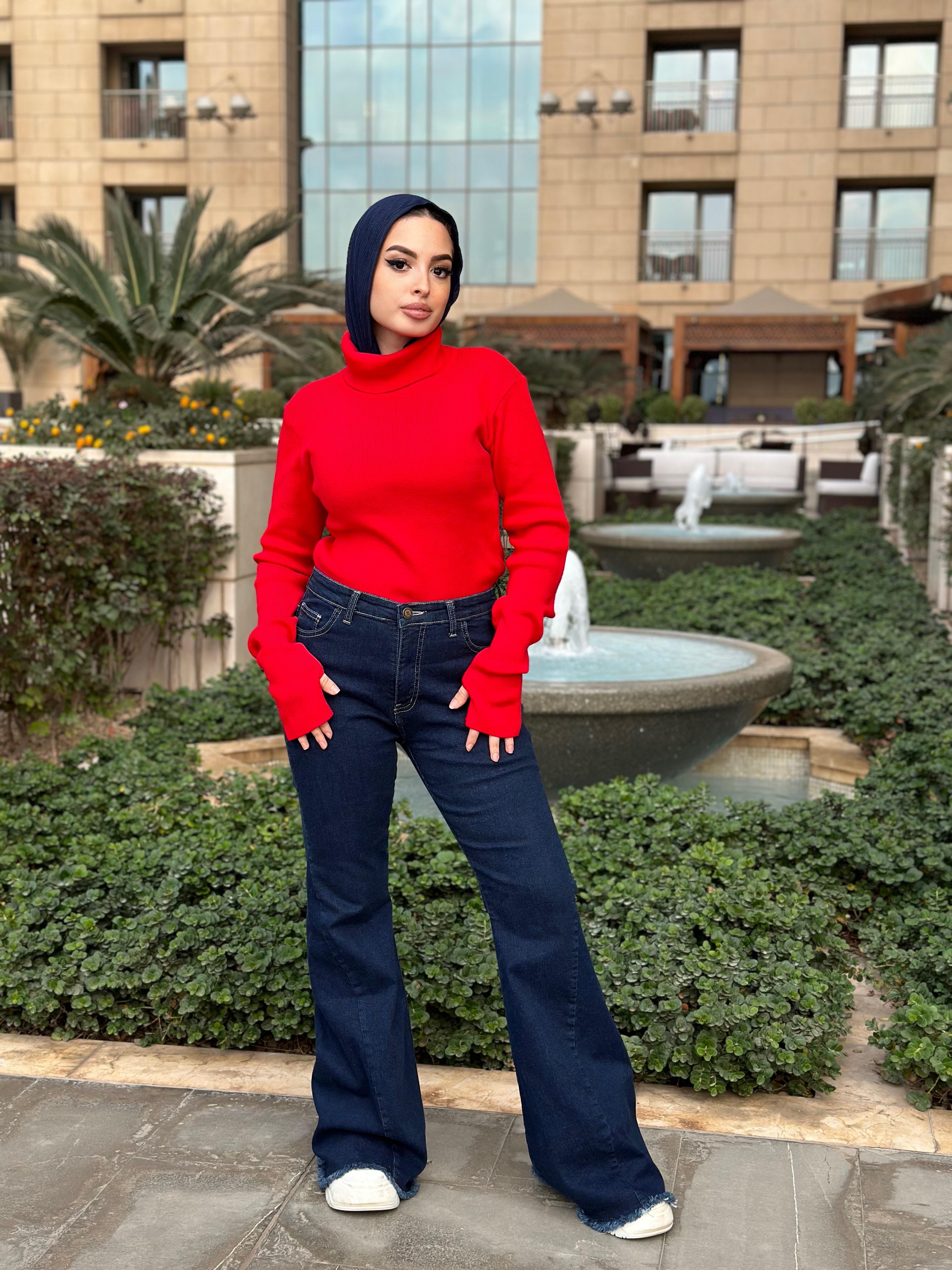 New Turtle Neck Red
