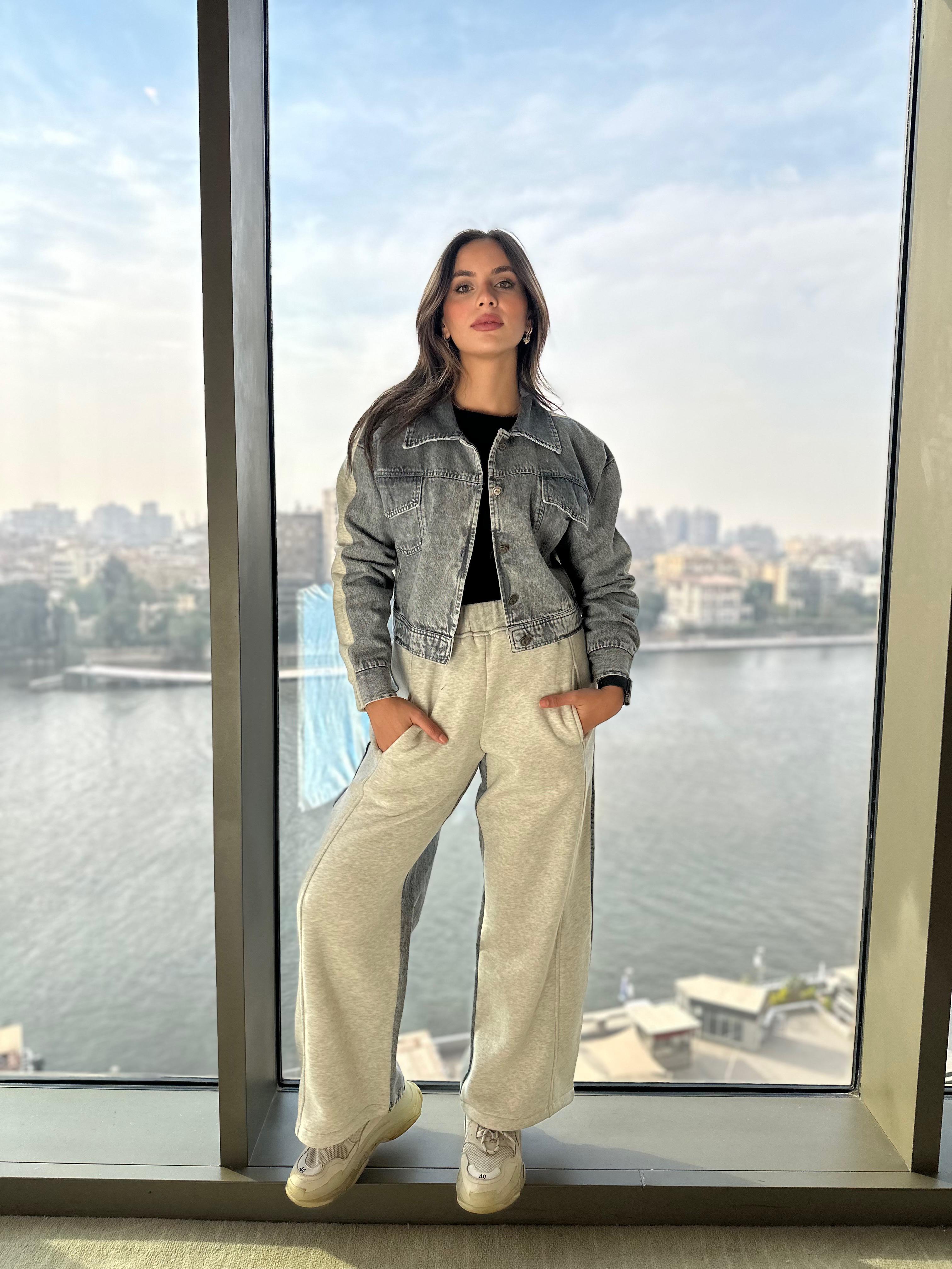 Off To The Country Set Pants Silver Black