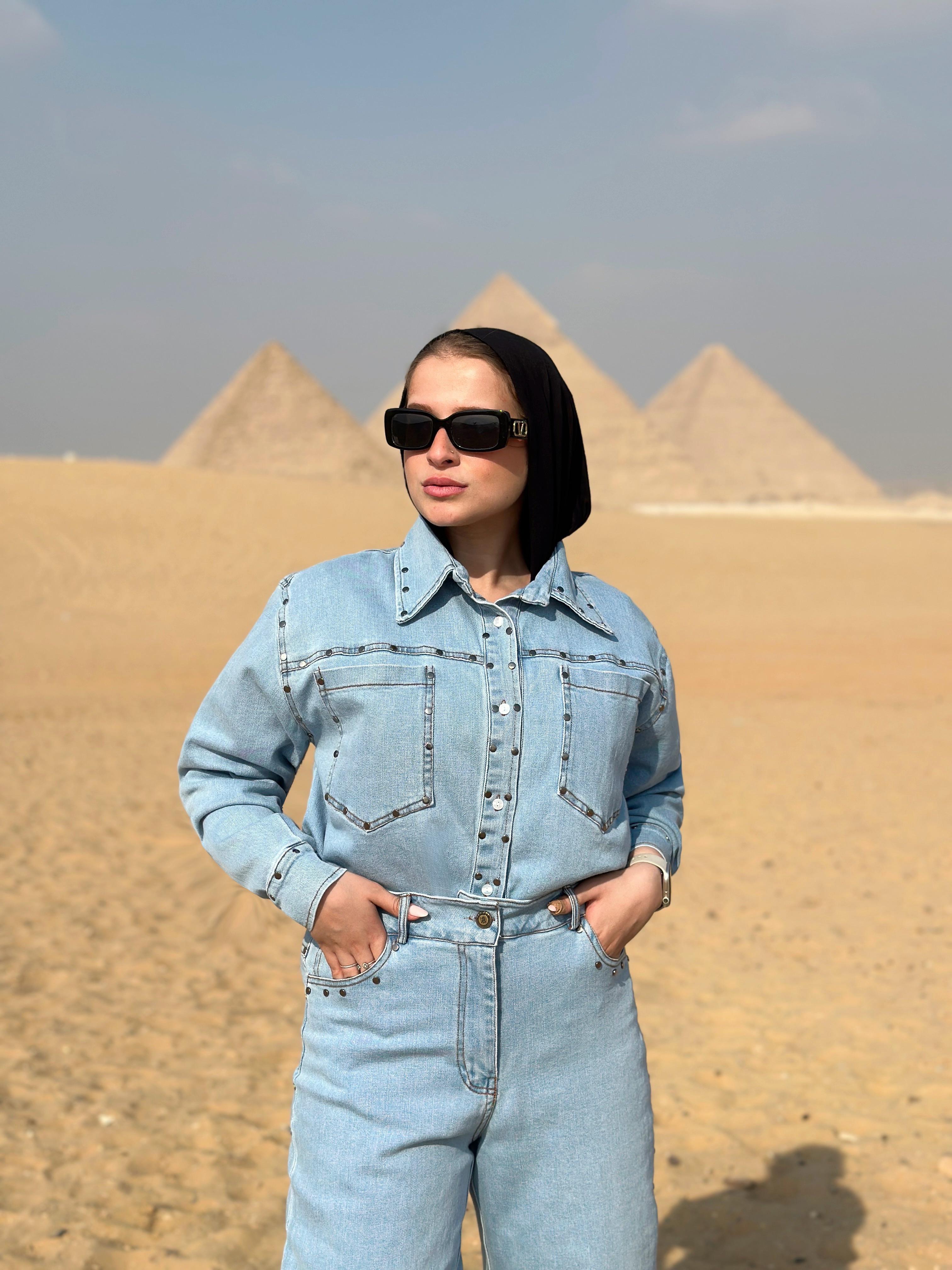 Pin it Out Denim Set Shirt Ice