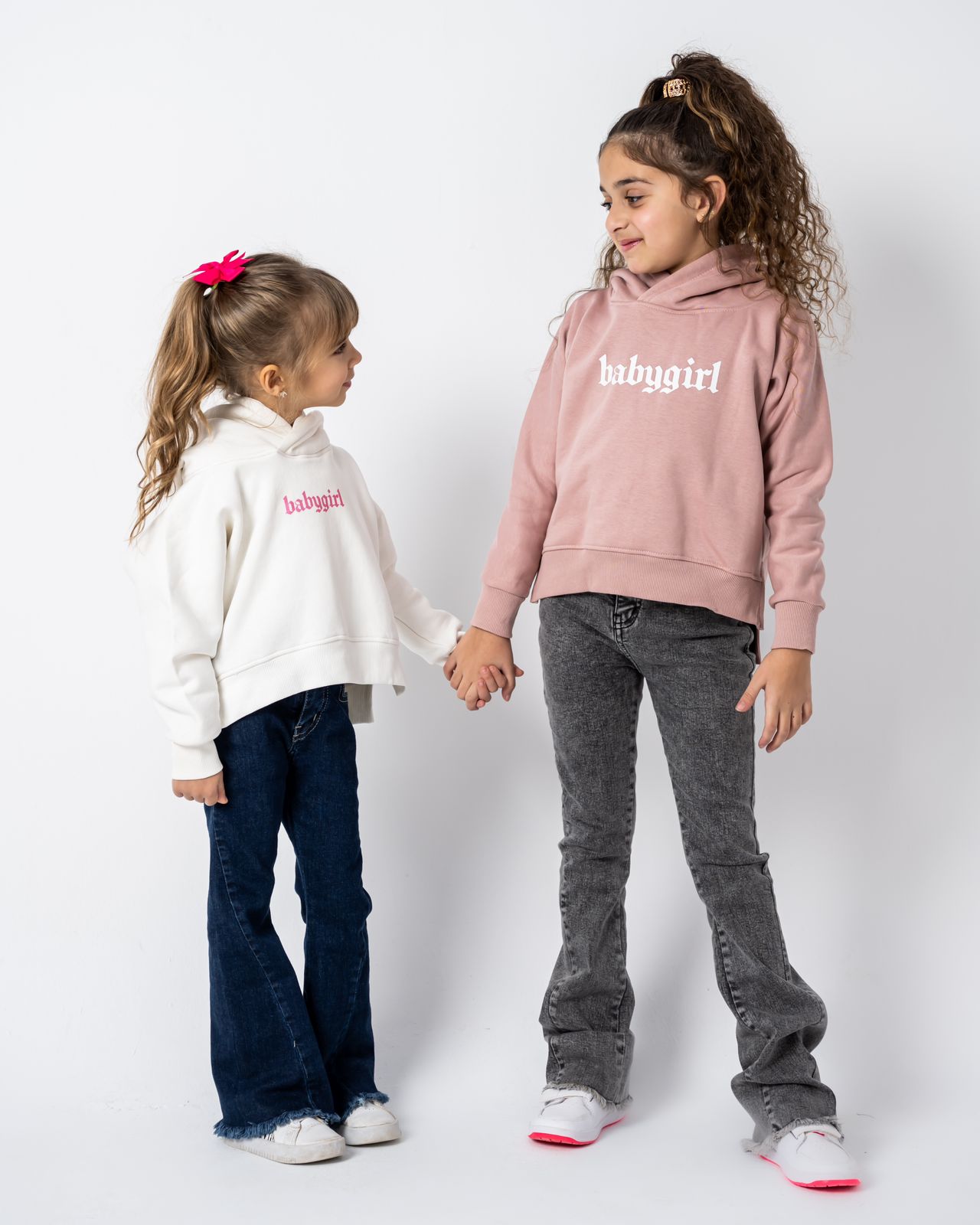 Baby Girl Sweatshirt Nude Pink