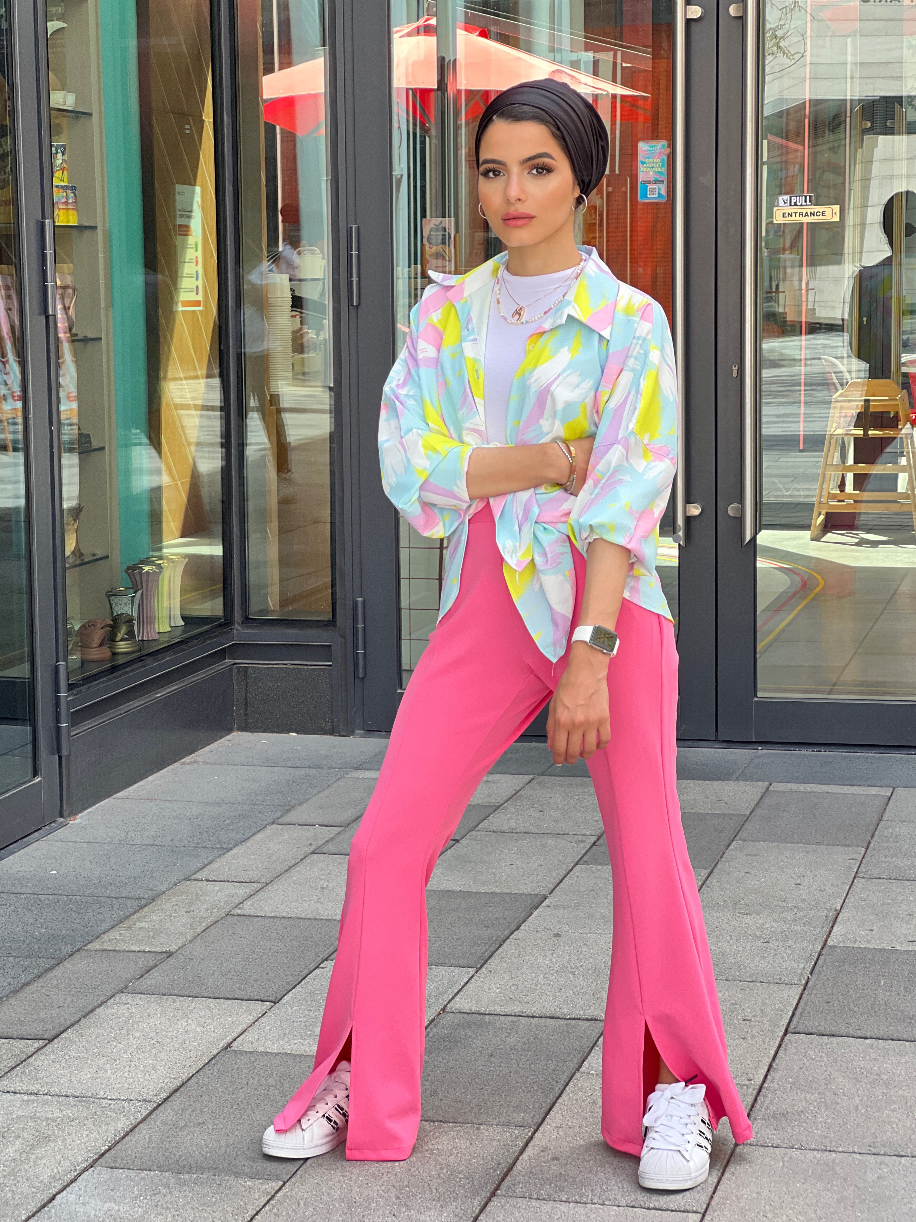 Split Pants Pink