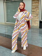 Carmel Honey Stripped Pants
