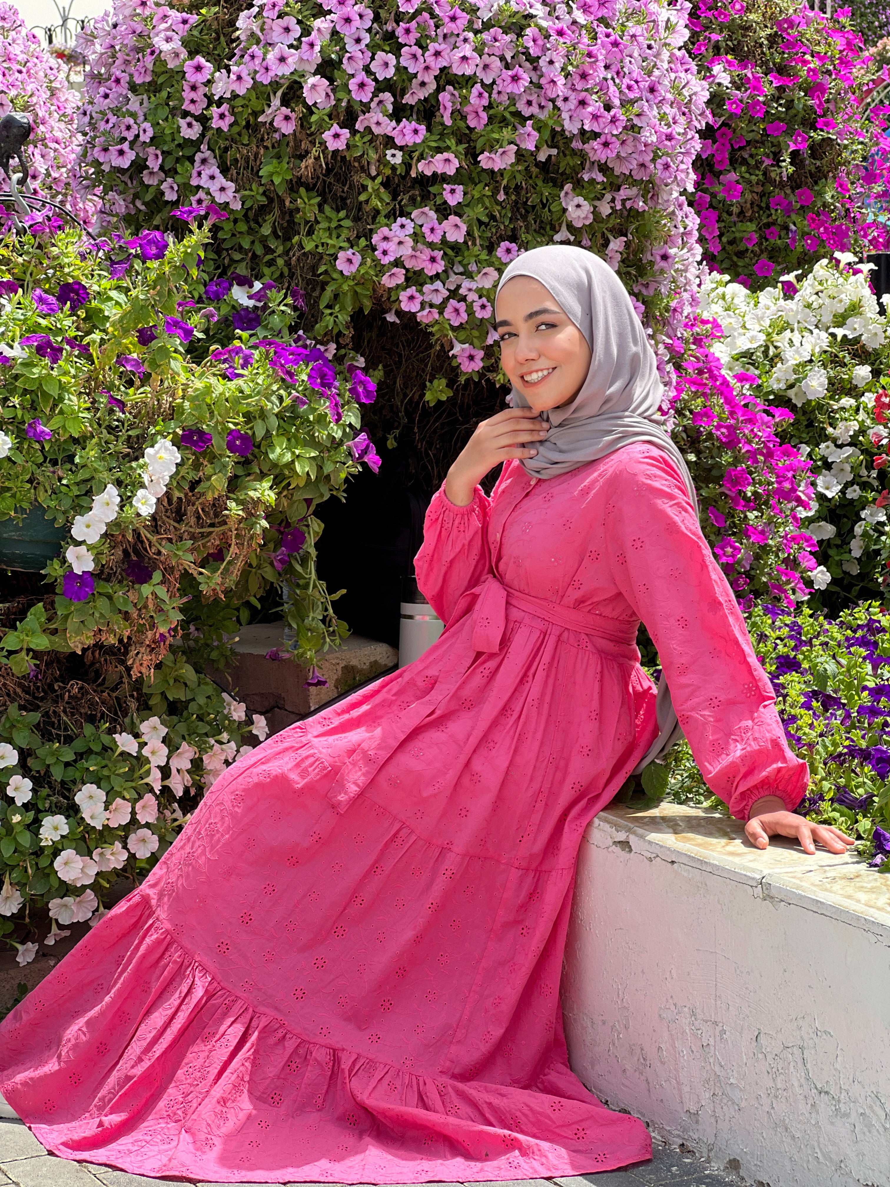 New Cutout Dress Pink