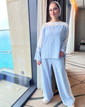 Trim Trim Pants Baby Blue