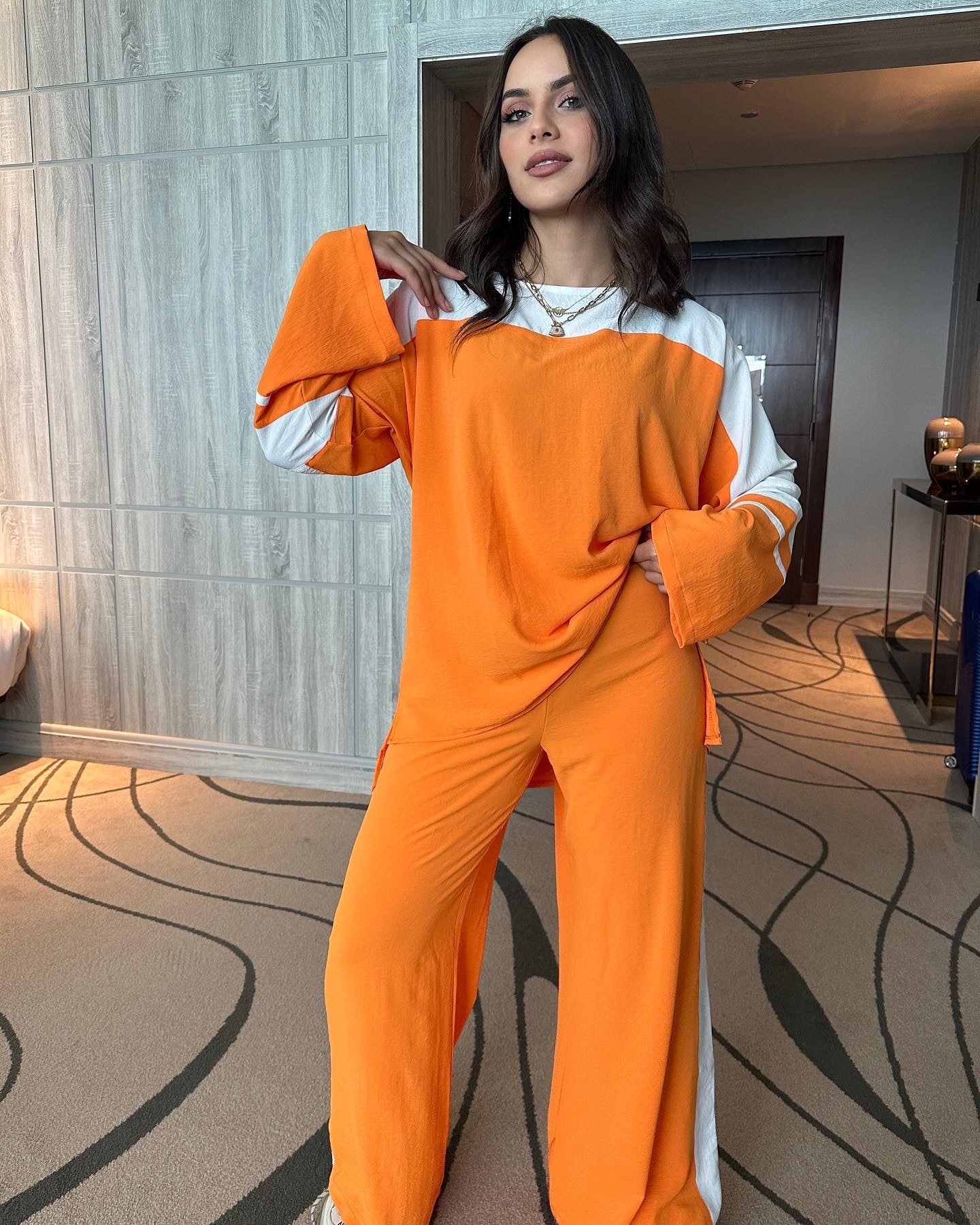 Trim Trim Pants Orange