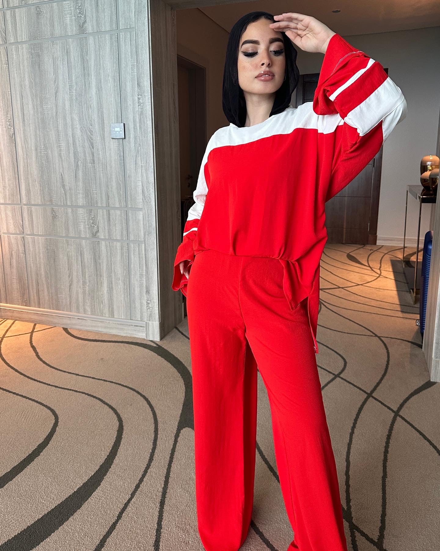 Trim Trim Pants Cherry