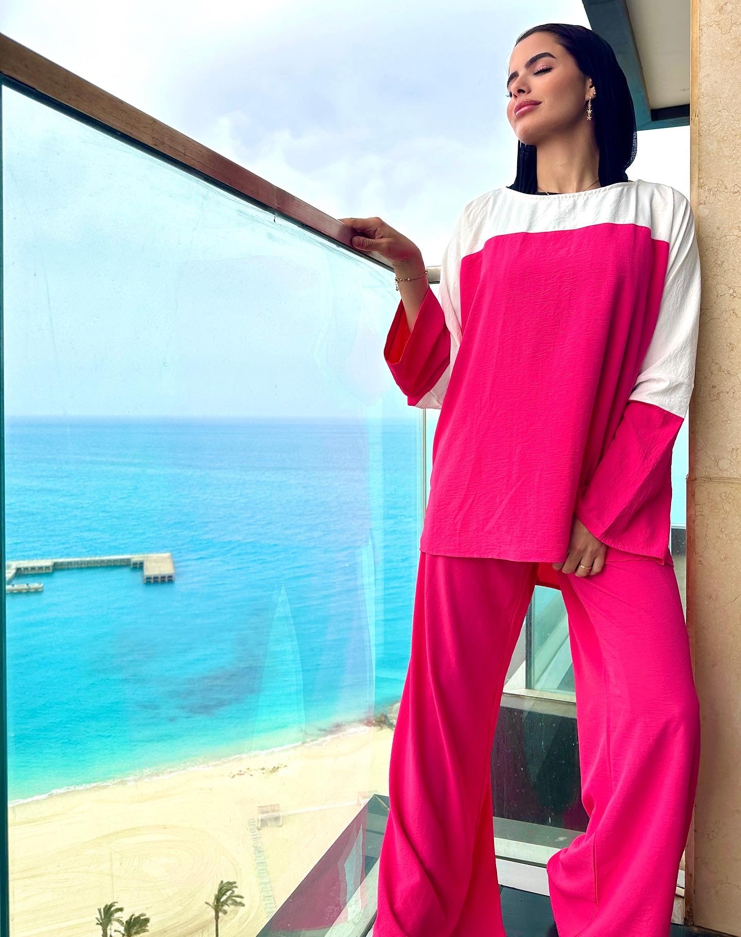 Trim Trim Blouse Pink