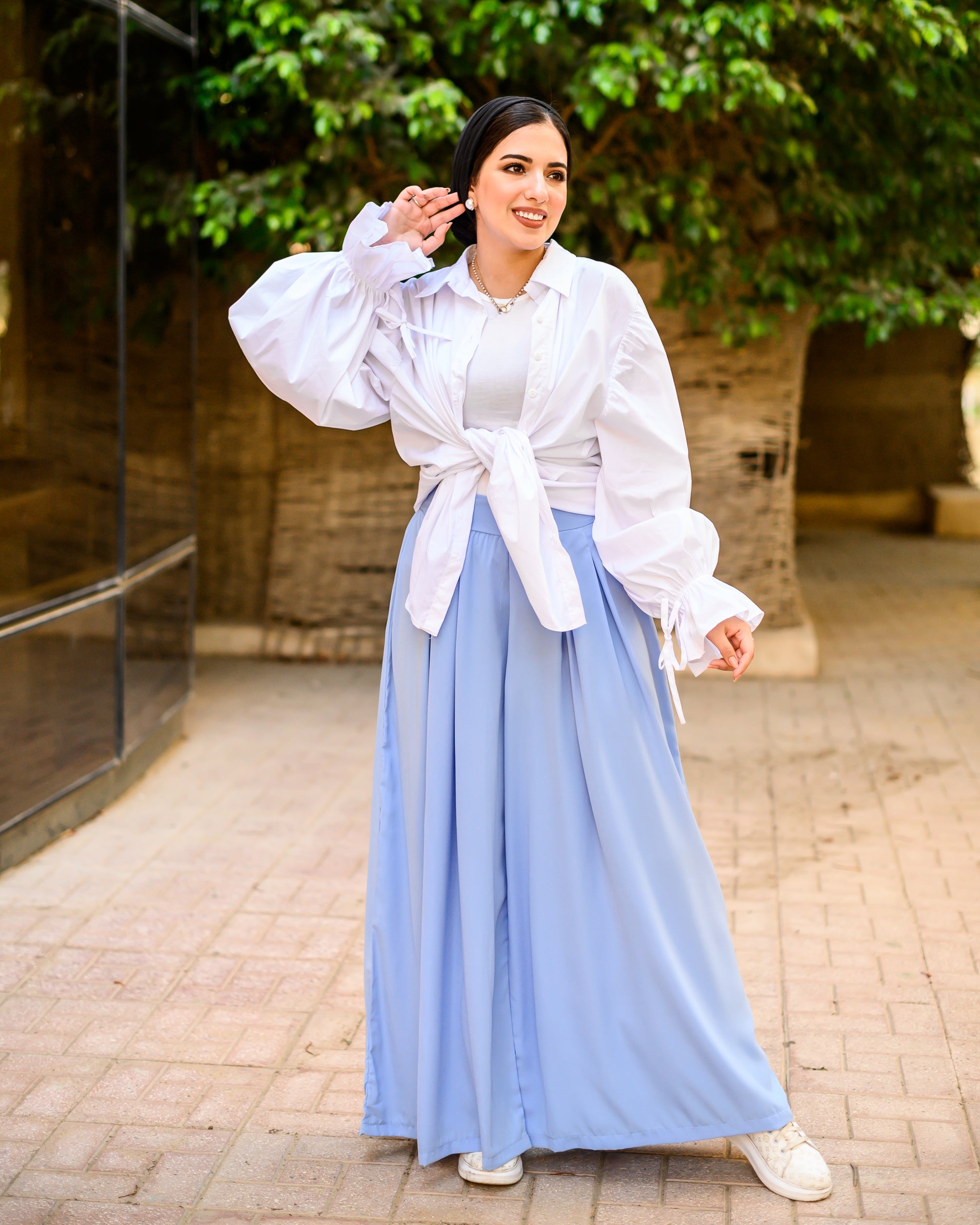 The Extra Wide Pants Baby Blue
