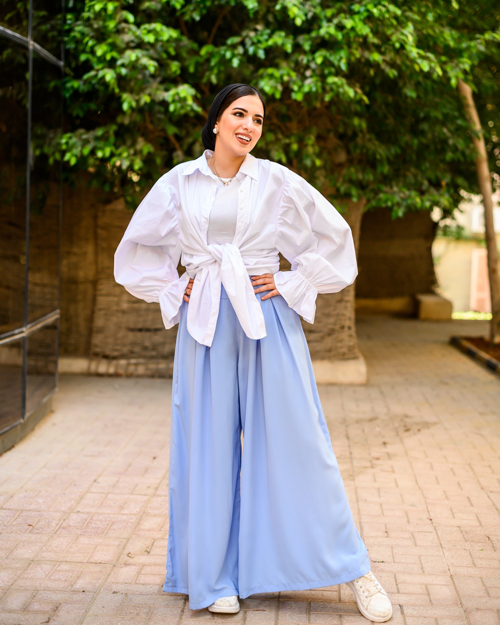 The Extra Wide Pants Baby Blue