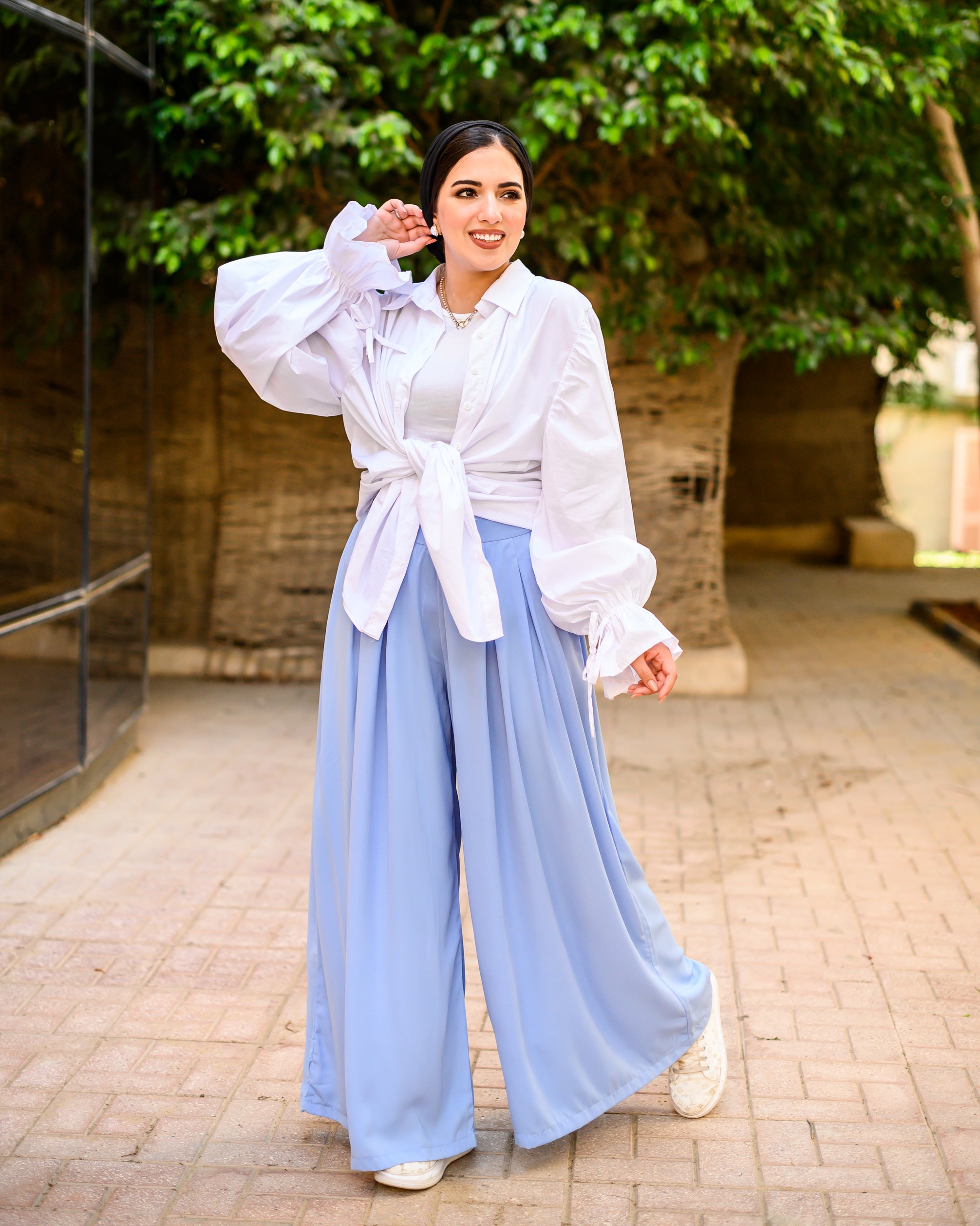 The Extra Wide Pants Baby Blue