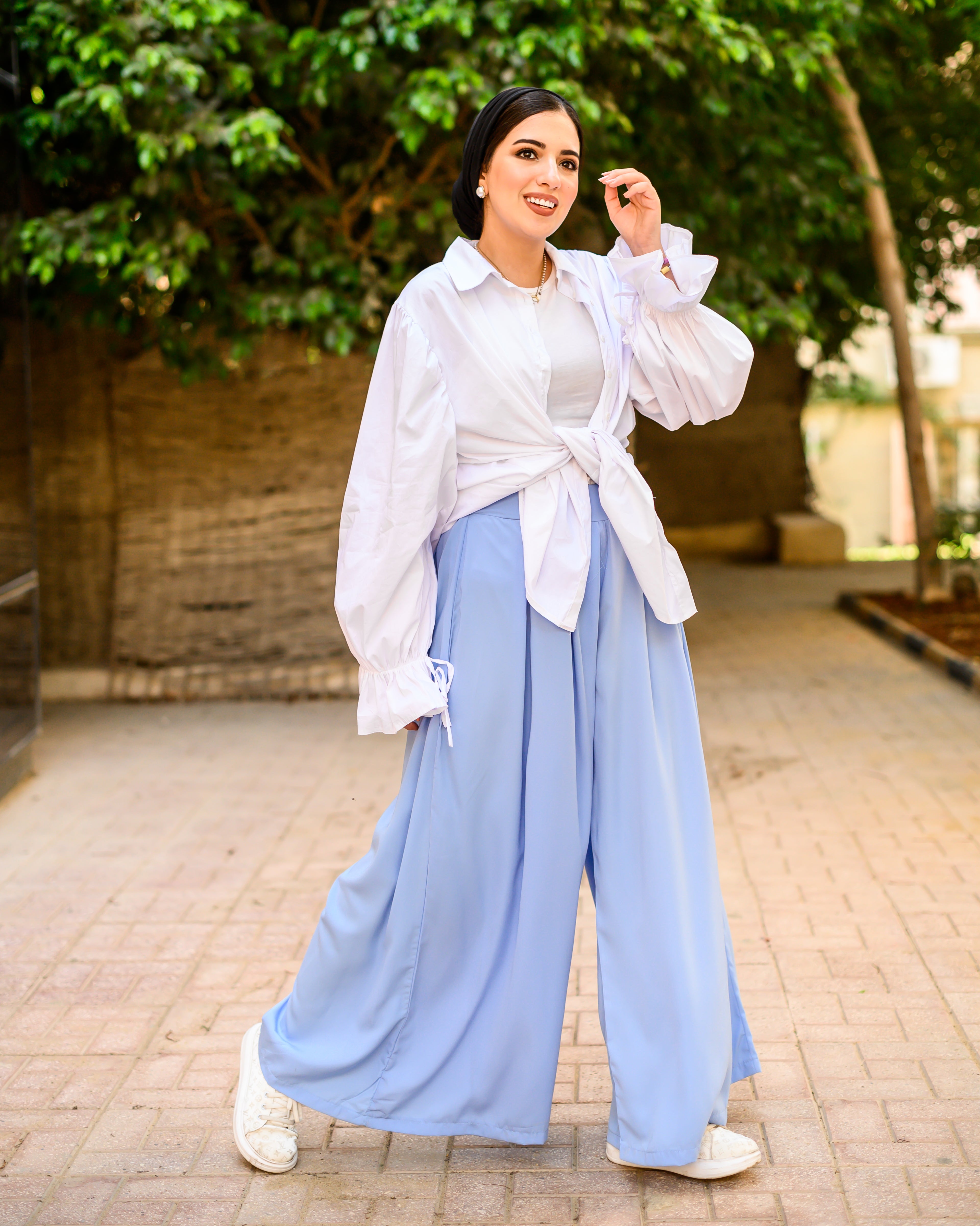 The Extra Wide Pants Baby Blue