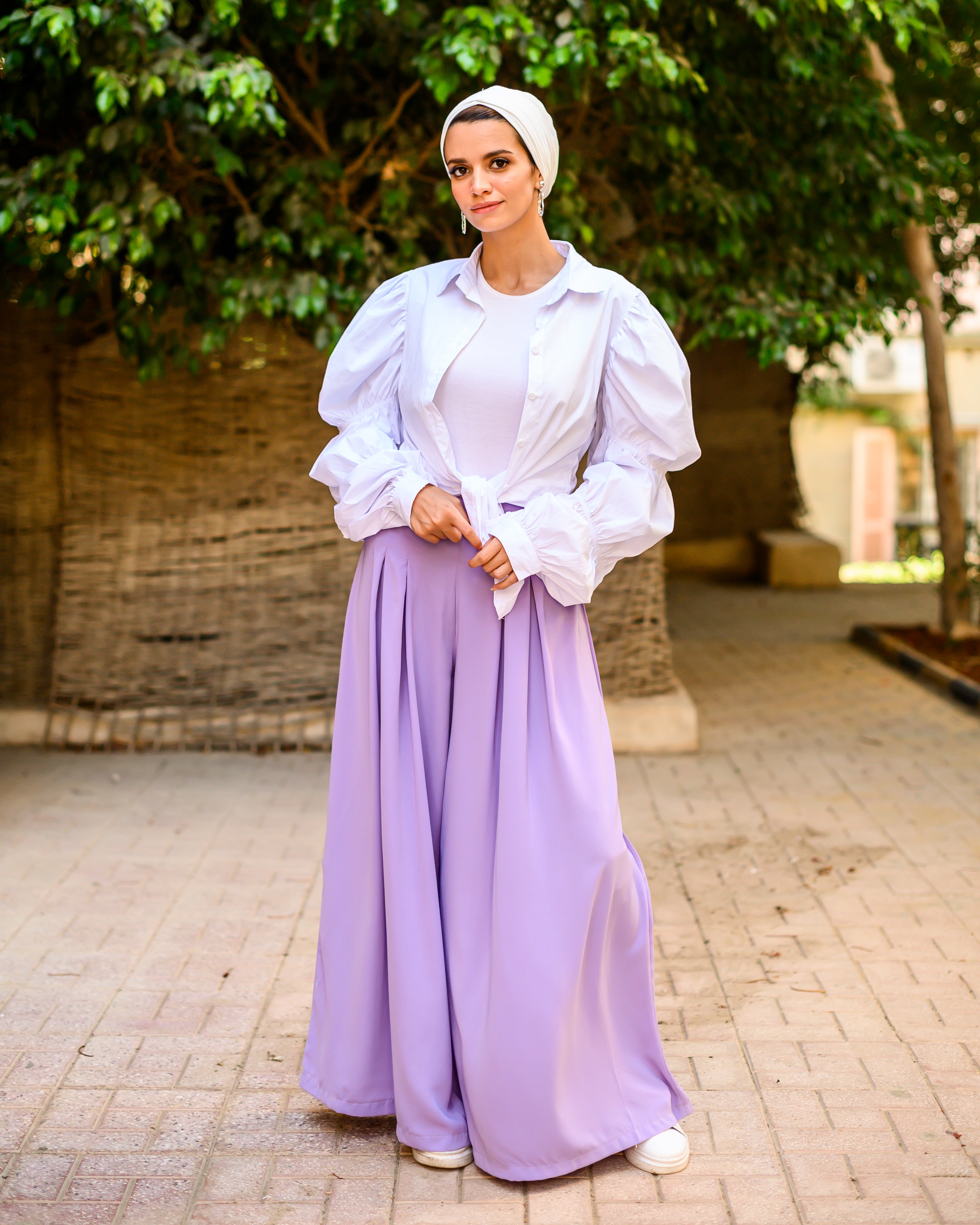 The Extra Wide Pants Lilac