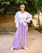 The Extra Wide Pants Lilac
