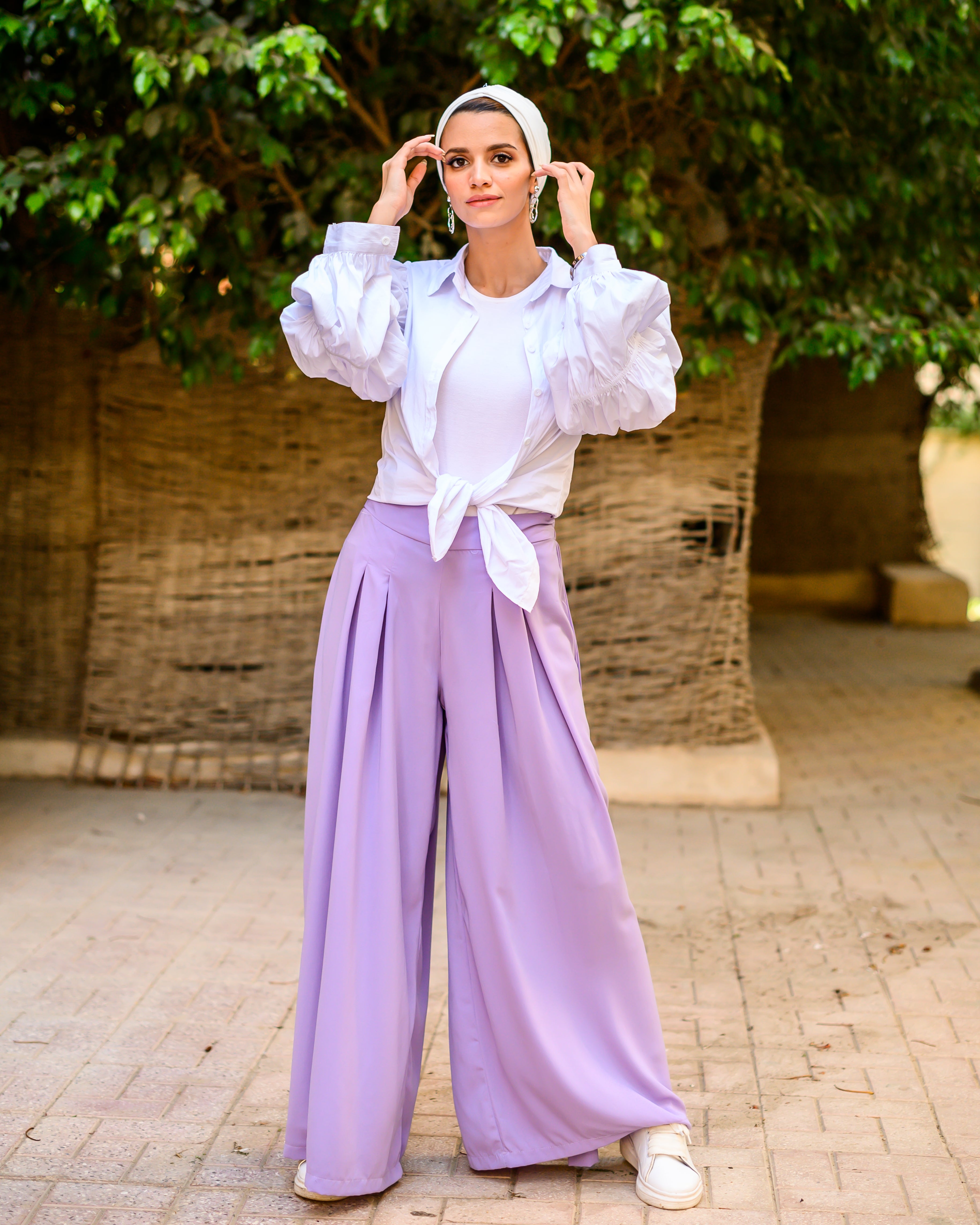 The Extra Wide Pants Lilac