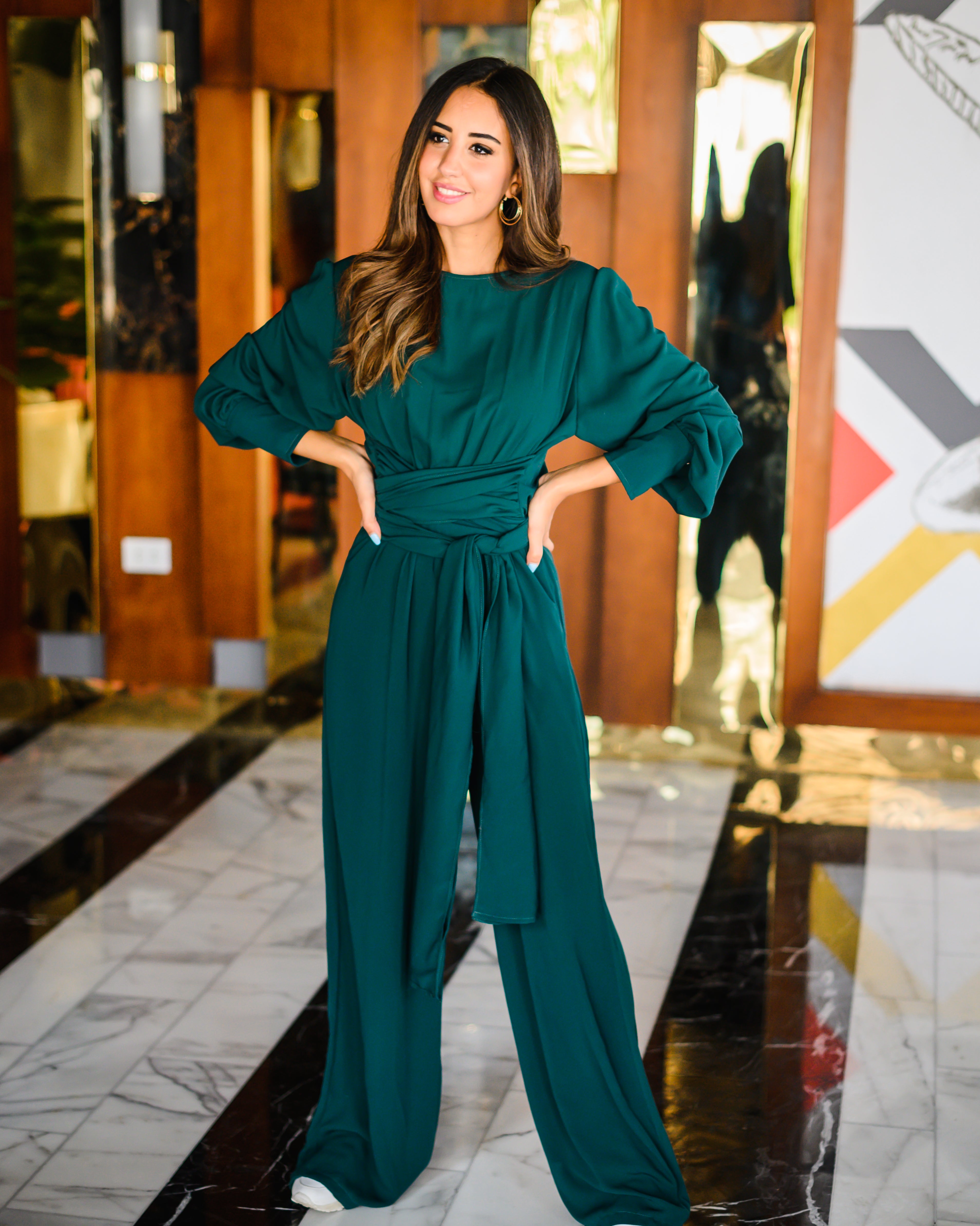 Wrappy Jumpsuit Emerlad Green