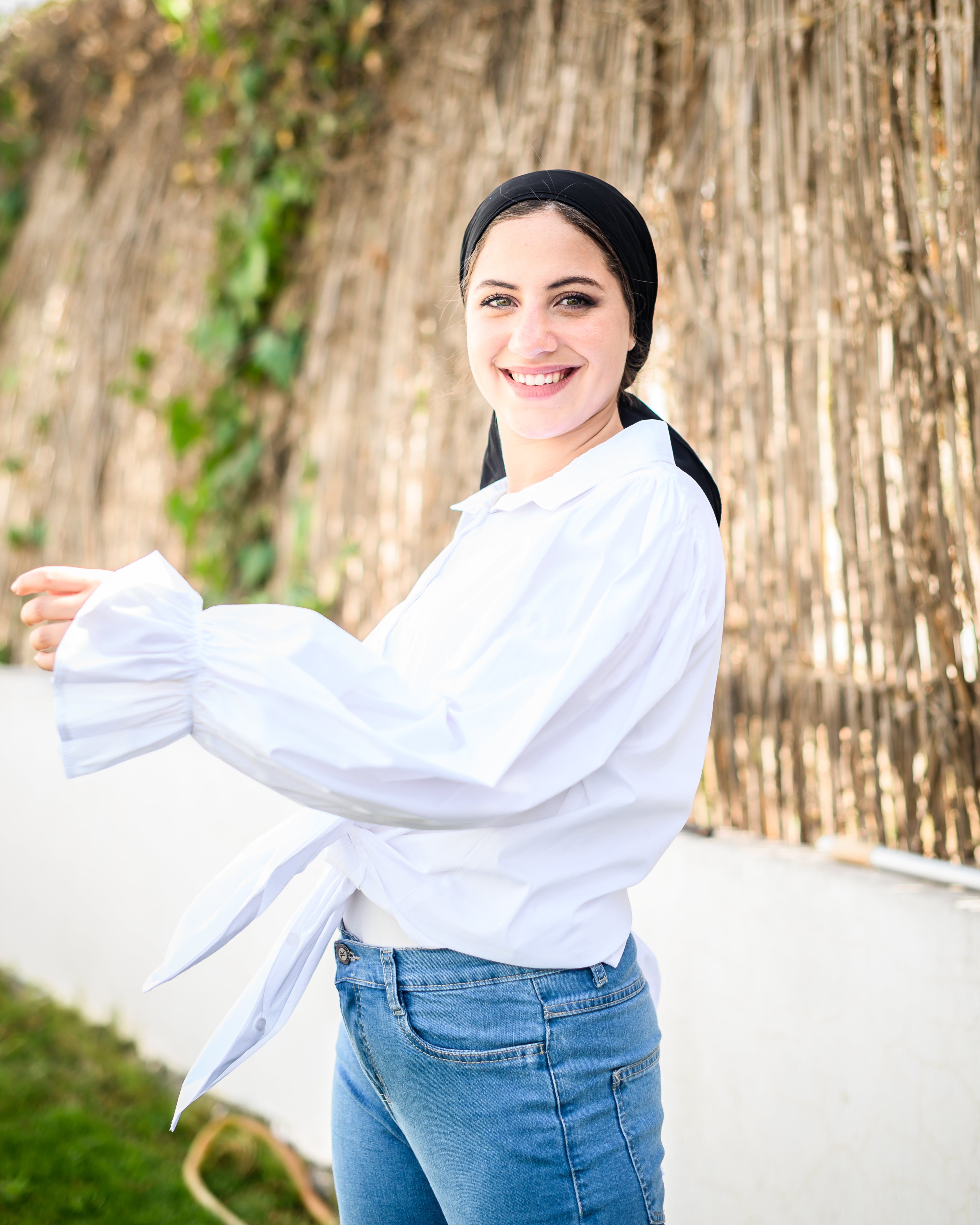 Basic Puff White  Shirt