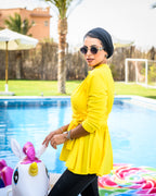 Criss Cross Swimsuit Yellow