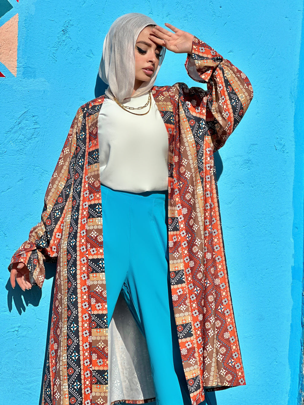 New Flare Pants True Blue