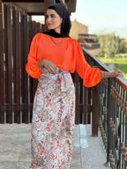 Wrap It Doodles Skirt Sand