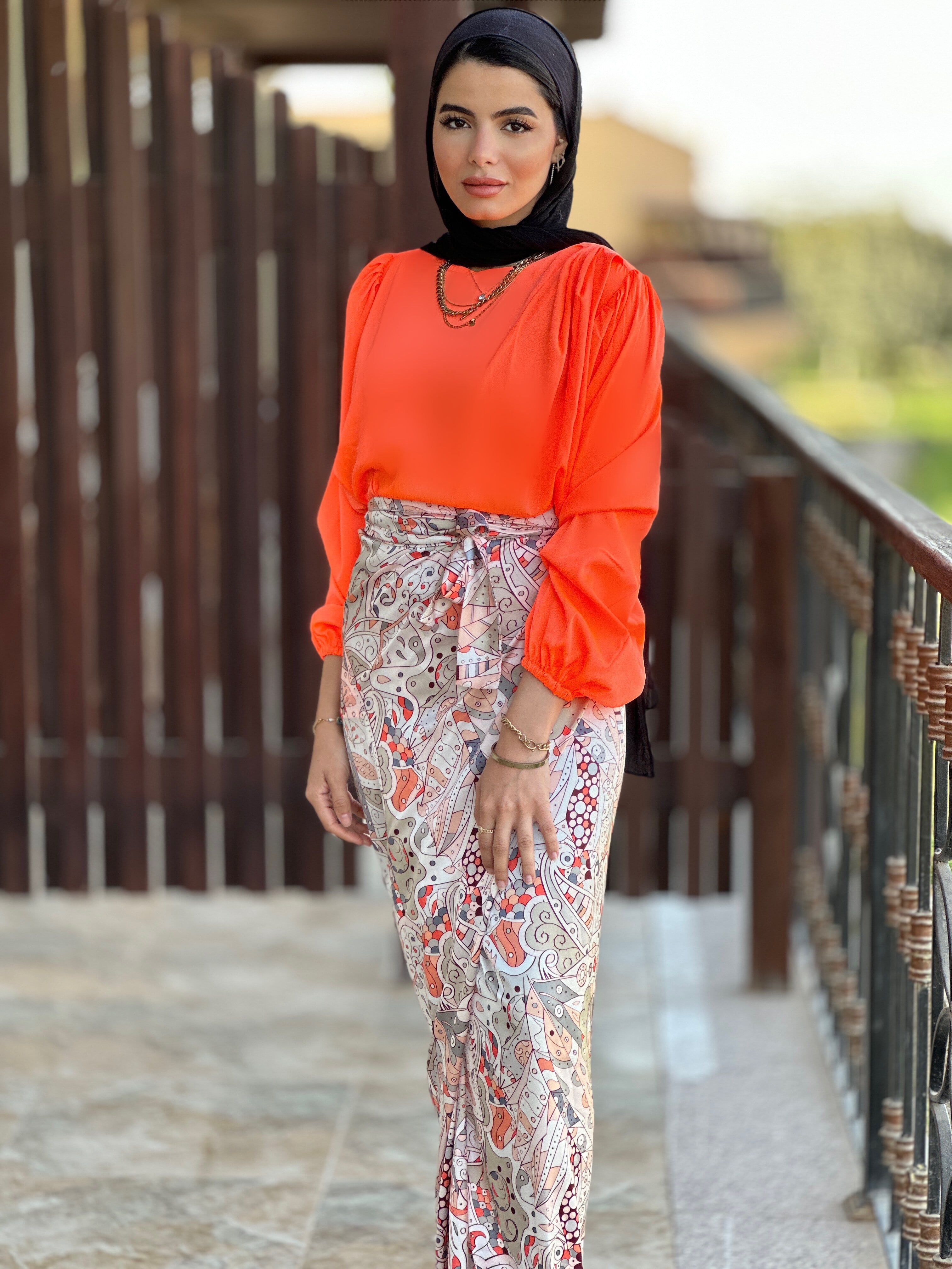 Wrap It Doodles Skirt Sand