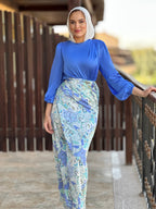 Drapped Magic Top Indigo