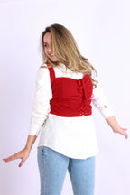 Sweet Cropped Top Cherry