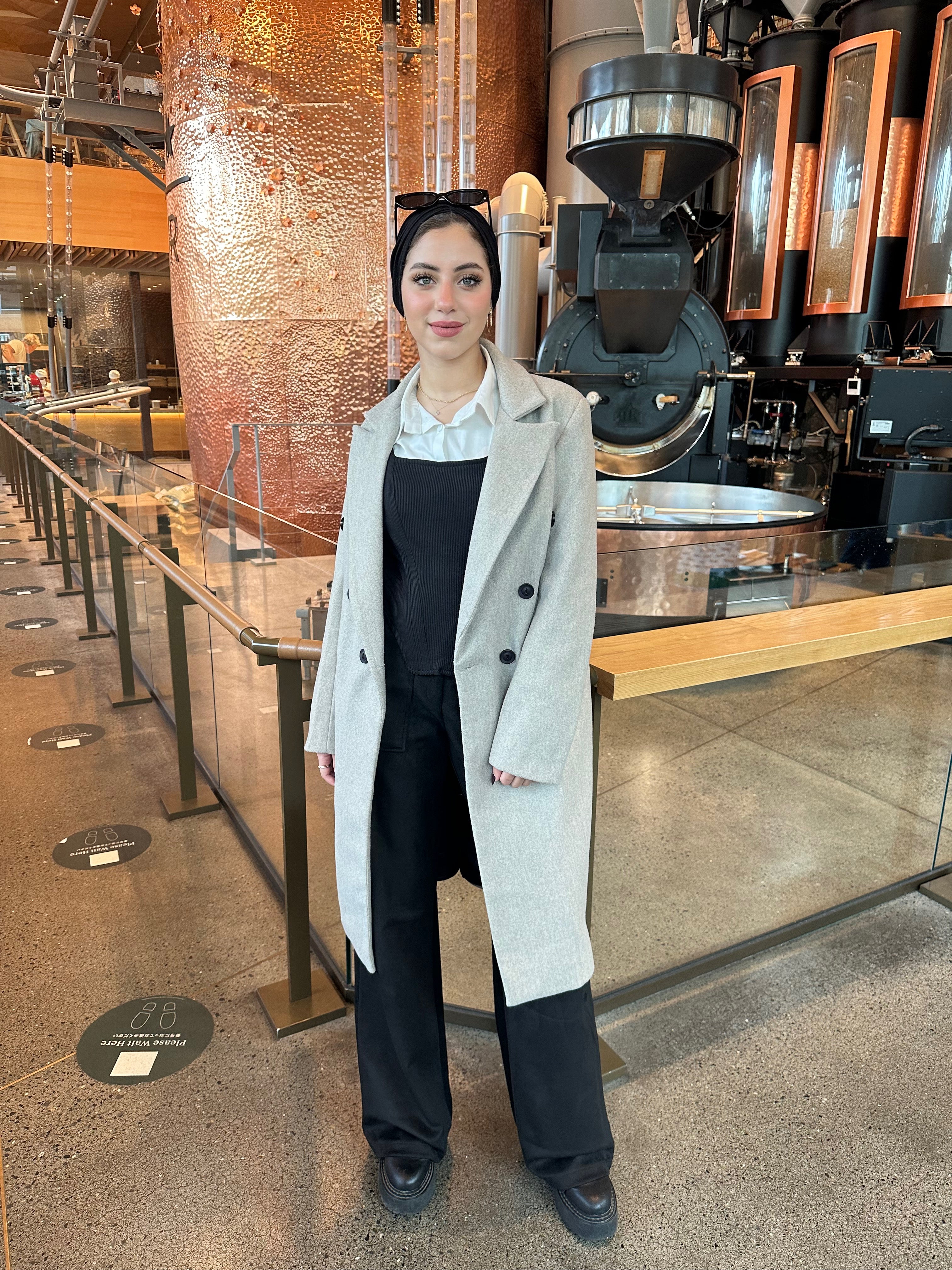 French Curves Coat Latte