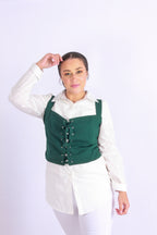 Sweet Cropped Top Emerald Green