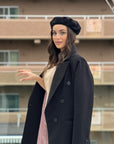 French Curves Coat Black