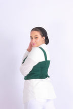 Sweet Cropped Top Emerald Green