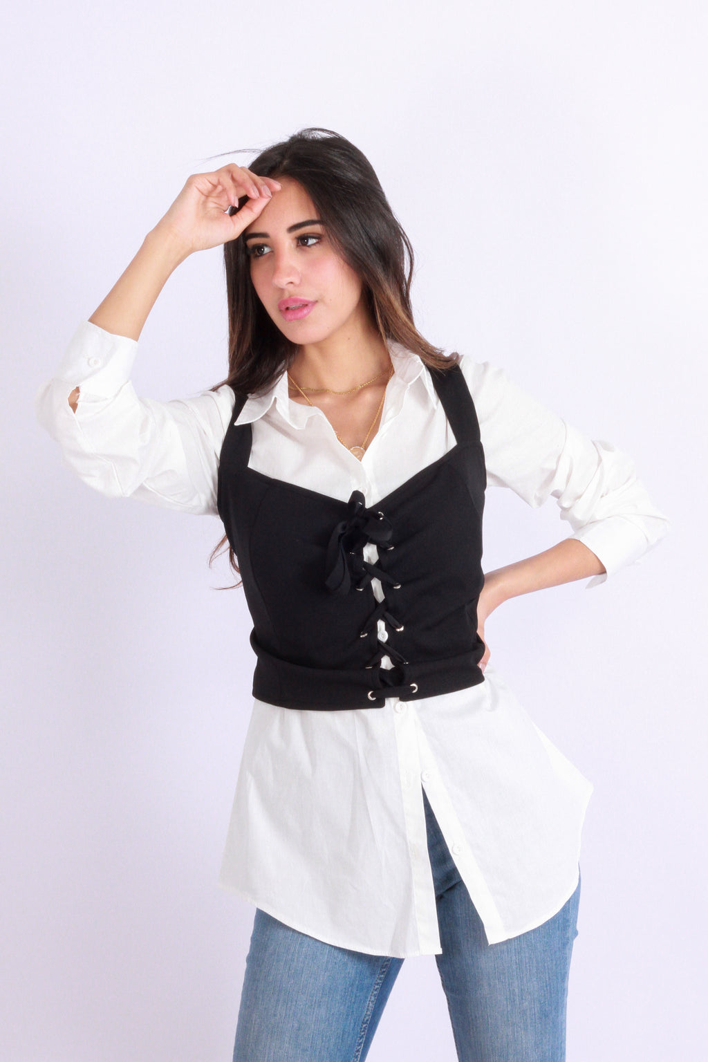 Sweet Cropped Top Black