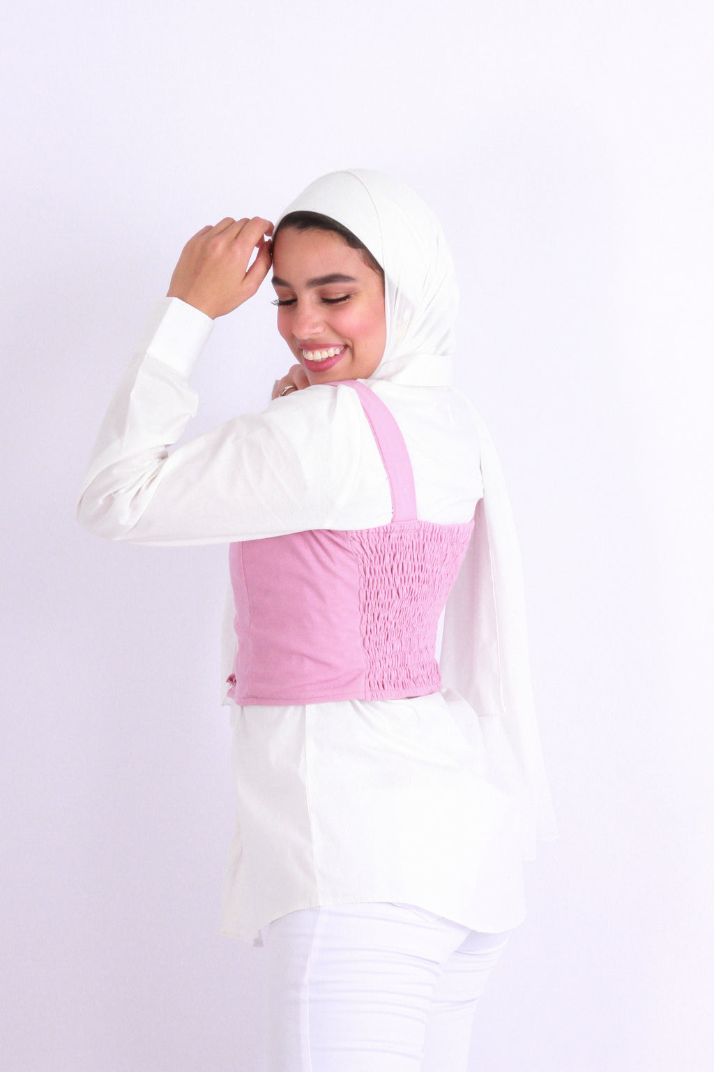 Sweet Cropped Top Nude Pink