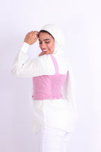 Sweet Cropped Top Nude Pink