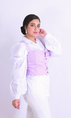 Sweet Cropped Top Lilac