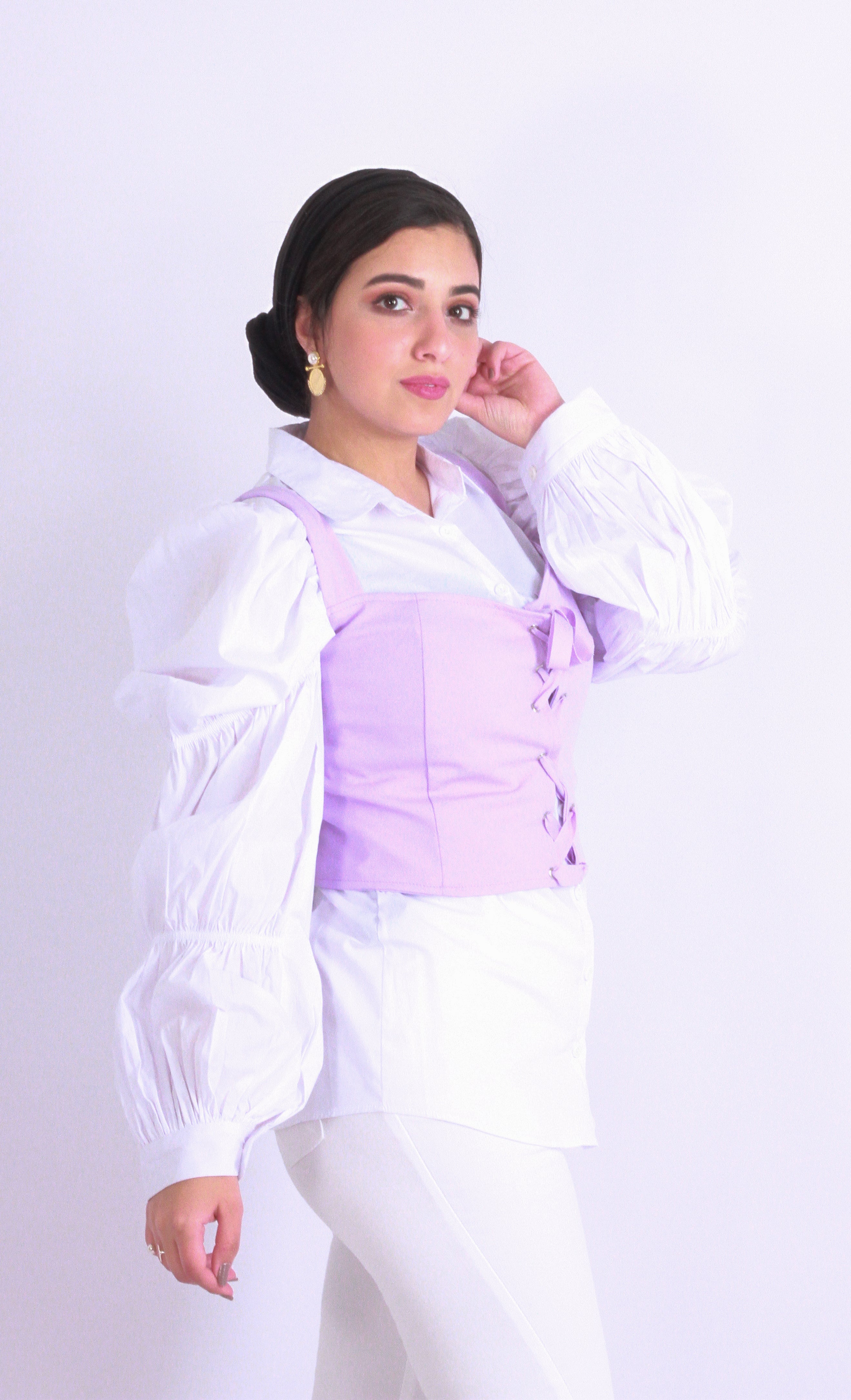 Sweet Cropped Top Lilac