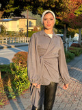 Wrap It Sweater Grey