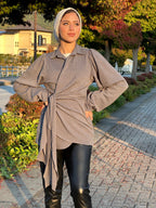Wrap It Sweater Grey