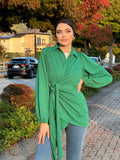 Wrap It Sweater Green