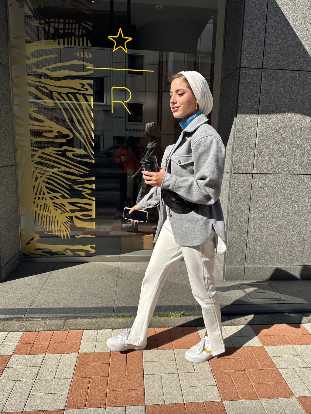 Her Shacket Heather Grey