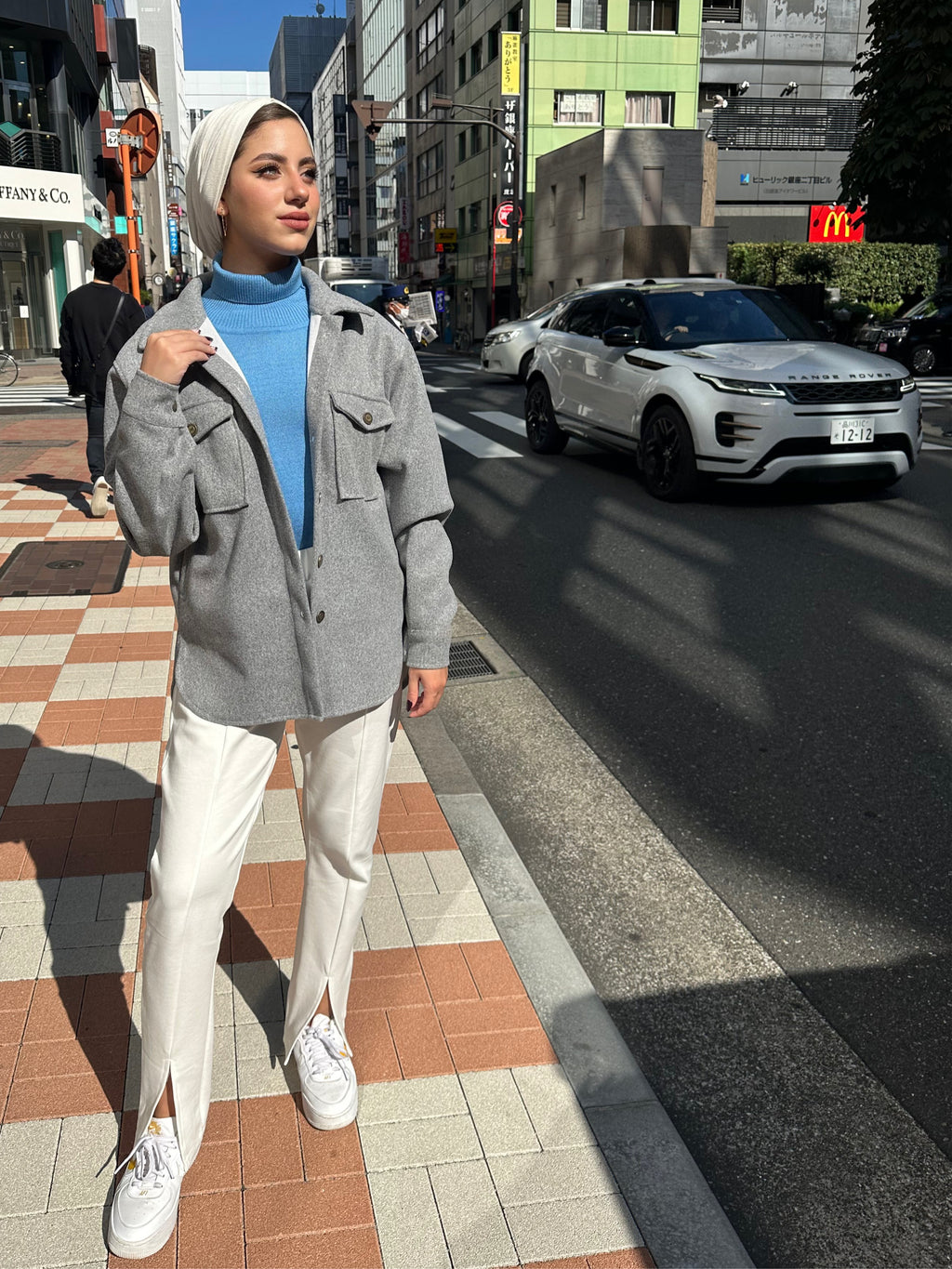 Her Shacket Heather Grey