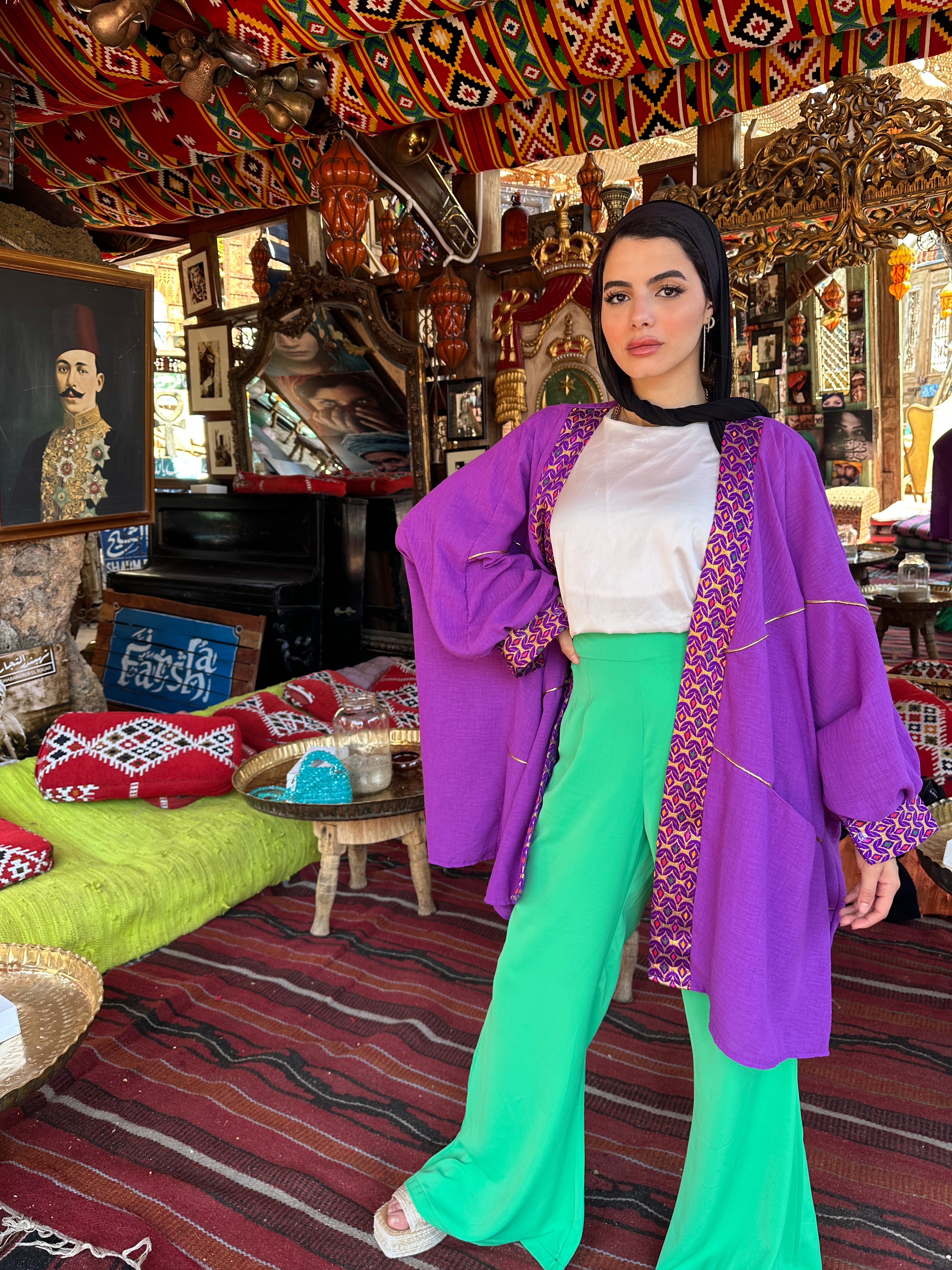 New Flare Pants Green