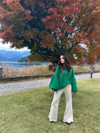 Suede Babe Side Split Oatmeal