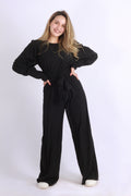 Wrappy Jumpsuit Black