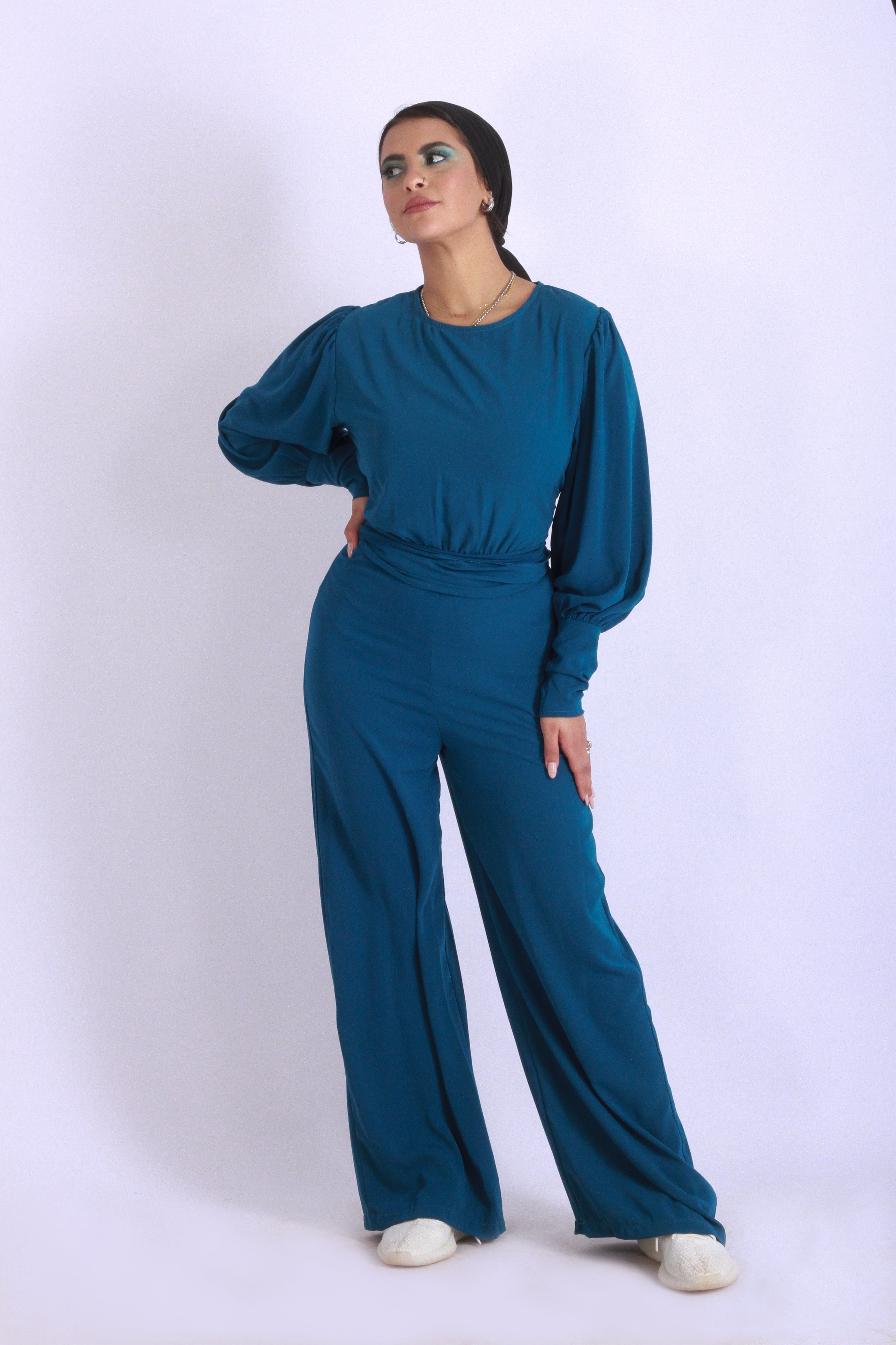 Wrappy Jumpsuit Petroleum