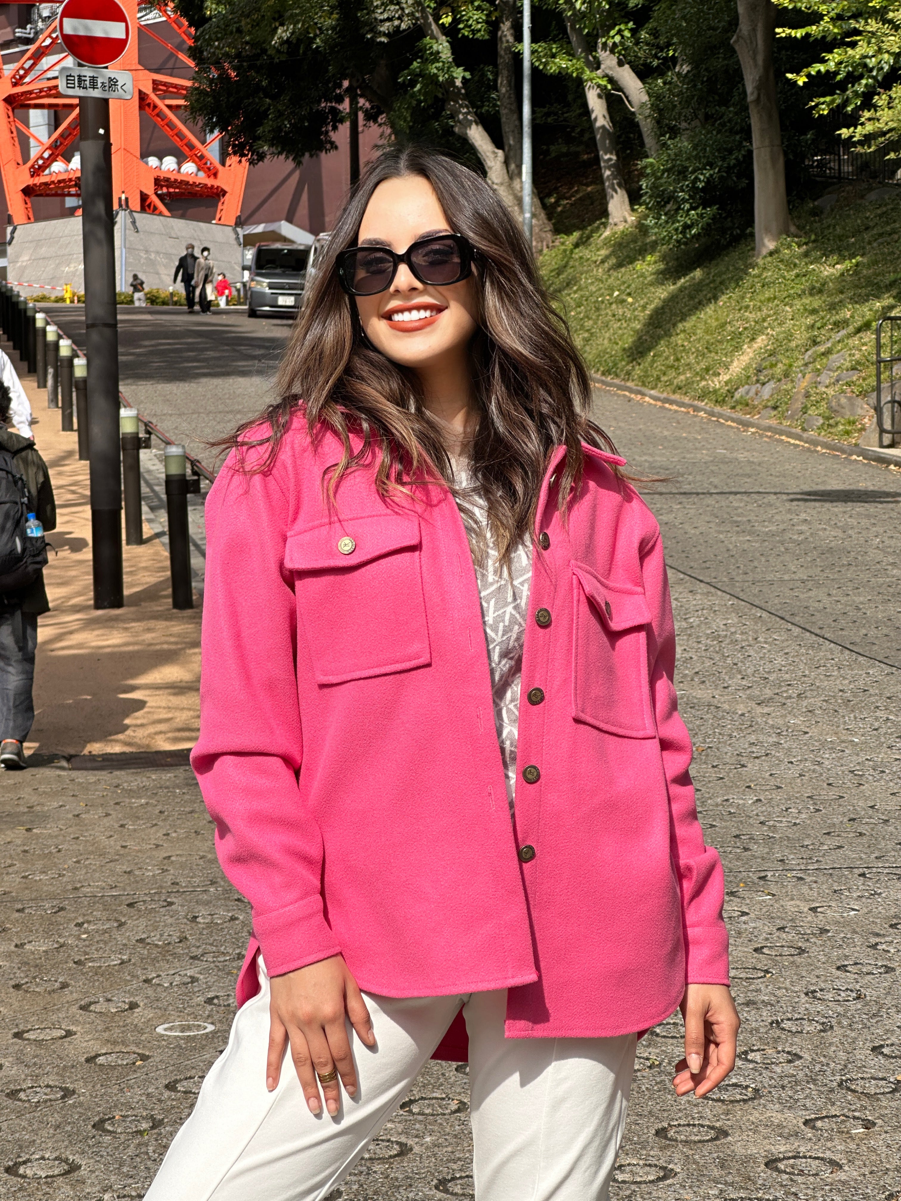 Her Shacket Pink