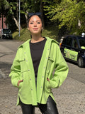 Her Shacket Electric Green
