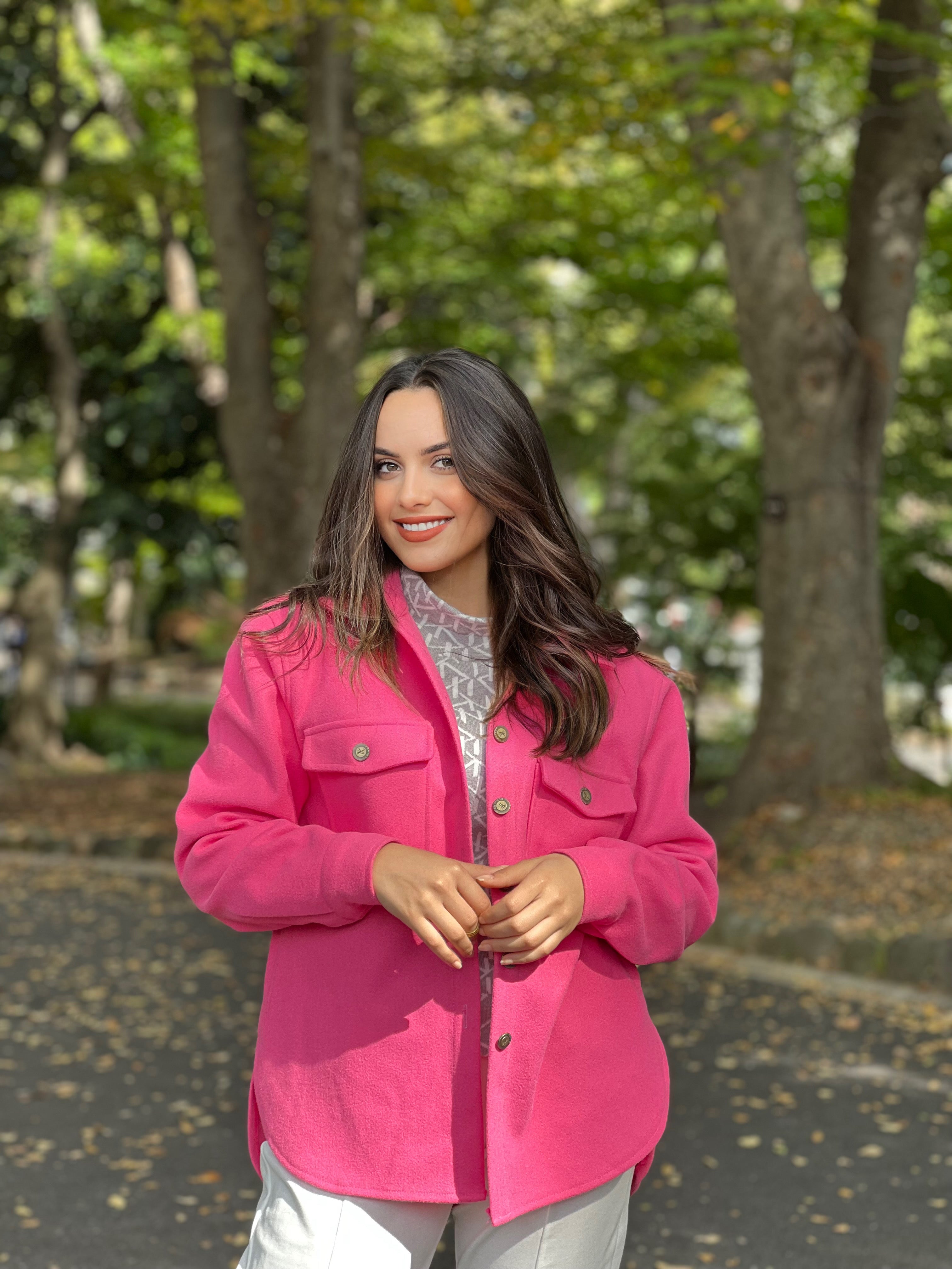 Her Shacket Pink