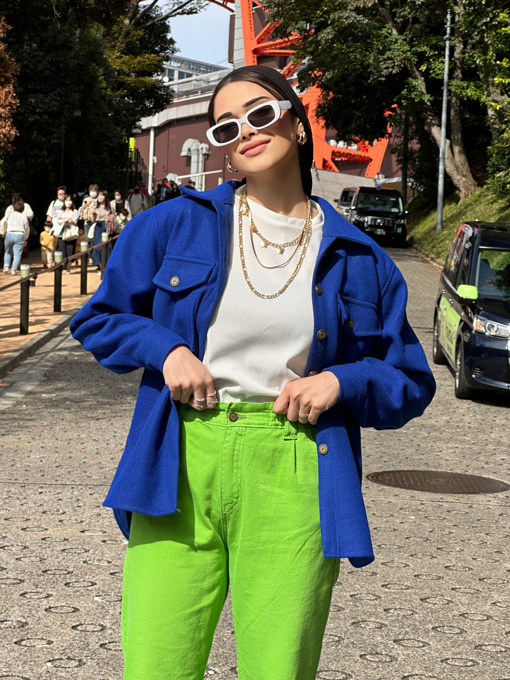 Her Shacket Royal Blue