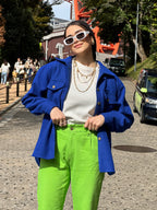 Her Shacket Royal Blue